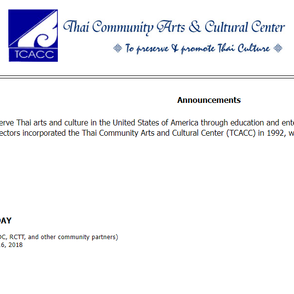 Thai Category Near Me - Thai Community Arts and Cultural Center